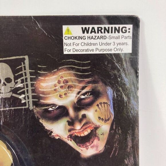 Halloween Zombie Makeup with Fake Blood Scab Prosthetics Horror Costume Scary - Picture 8 of 11